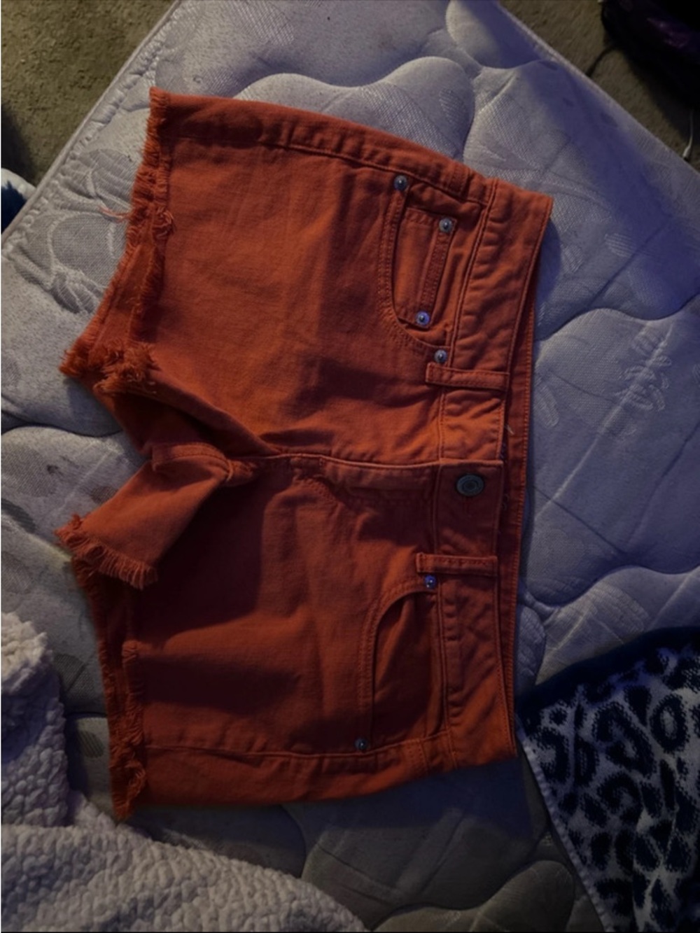 American Eagle Outfitters Rust Orange Denim Jean Shorts